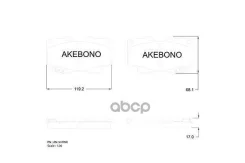 ������� ��������� Akebono AN-547WK SP1375; PN-1830; GP-02215; D2215MH; D2215M; BP-21830; AN-547WK; AN-458WK; 04491-35111; 04465-YZZQ5; 04465-YZZE4; 04...