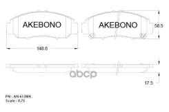 ������� ��������� �������� �������� Honda FR-V (BE) 04 AN-613WK Akebono ���. AN-613WK, ������ AN613WK ����