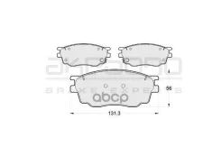 ������� ��������� �������� �������� �������� ��� Mazda 6 1.8 (GG, GY) AN-680WK Akebono ���. AN-680WK AN680WK ����