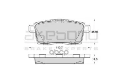 ������� ��������� (�����) Mazda CX-7 06-12 / Ford Edge 06-14, ������ Akebono AN737K AN737K ����
