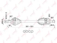 ������ � ����� | ����� ��� | Skoda Octavia II-III 1.6 04- / YETI 1.6 14- / AT / = FR LH LYNXauto ���. CD1140 CD1140 ����