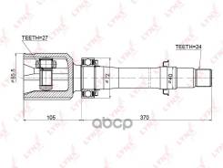 ���� ���������� (Z 24x27) LYNXauto ���. CI3716 CI3716 ����