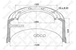 ����. ������� !420.2x180/191 H=226 d=290/335 n10x23 ��� ������� BPW HZ/S 9010 ECO Stellox 8500039SX Stellox ���. 85-00039-SX 85-00039-SX 8500039SX ���...