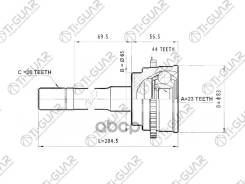 ���� �������� /TI-GUAR ��� Mazda Bongo SK22 1999- /C ABS /23*65*26; TG-6835Z44; CO5104 M02422510 M02525500A MA035A44 23*65*26 / Mazda Bongo /OUT ABS...