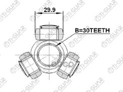 ������� /TI-GUAR ��� Renault Megane II Logan 2005-2013 K4M812 K4M761; 30x29.9; TG-TR30/29.9; (2416MEG ) 7711368895 TGTR30299 2416meg/2411loglh/391014a...