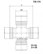 ���������� ���������� ���� Isuzu Bighorn 91-02 / D-MAX 02- TOYO ���. TIS-170 TIS170 ����