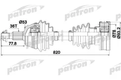 ������� ������ 36x822 pds0083 Patron PDS0083 ����