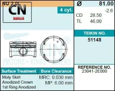������� ��������� (4��/����) Teikin 51148050 51148050 ����