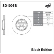 ���� ��������� ��������! Hyundai ix35/Sonata/Tucson, KIA Sportage 2.0-3.3 04 Sangsin Brake SD1005B SD1005B ����