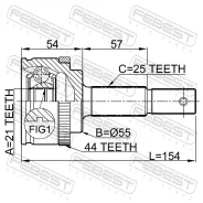 ���� ������� Daihatsu Terios 06- 0110-J210 Febest 0110J210 ����