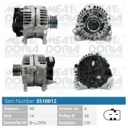 ��������� 14V 90A Audi A3 (8L1) VW Golf IV Meatdoria 5510012 - 5510012 ����