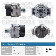 ��������� 14V 90A Mercedes C (W202) Sprinter (B901) Meatdoria 5510109 - 5510109 ����