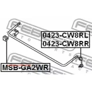 ������ ������� ������������� d16, ��� ����/��� Febest Msbga2WR MSBGA2WR ����