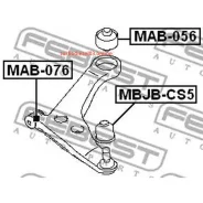 ������� ����� ������� ������� ������ 35.5x32x19.2, ����/��� Febest Mbjbcs5 MBJBCS5 ����