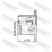 ���� ���������� 35x114 | ����� ���� | Febest 0411V97RH 0411V97RH ����