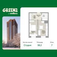 1-���������, ����� ��������� 100/2. ��������������, ����������, 38,2���.��., 7/22 ���� ����� � III ��. 2027 ����