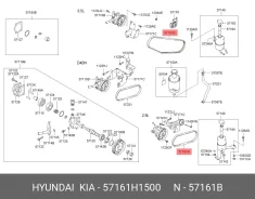 ������ ��������� Hyundai Terracan Hyundai/Kia 57161H1500 57161H1500 ����