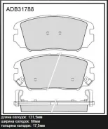 ������� ��������� �������� �������� ��� Hyundai Elantra, Hyundai Sonata, Hyundai Tucson Allied Nippon ADB31788 ADB31788 ����