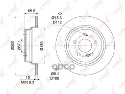 ���� ��������� ��������������� (300x10) | ��� | Mercedes-Benz E200D-350(W211/2) 02- / CLS220D-250D(C218) 14- BN-1076 LYNXauto ���. BN1076 BN1076 ����