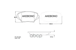 ������� Akebono AN-640K 04465Yzzcn, �0446542080, �0446542130, �0446542070, �0446542071, �0446542110 Akebono ���. AN-640K AN640K ����