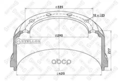 ������� ��������� !420x180/190 H=227 d=290/335 n10x23 SAF RS8142/8242/8342/8442. RSL81 Stellox 8500045SX Stellox ���. 8500045SX 85-00045-SX 8500045SX...