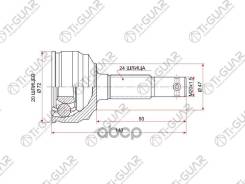 ���� �������� /TI-GUAR ��� Daihatsu YRV, M201, K3VE, 1.3L 2000-, Toyota DUET M101A 2000-2004 /20*47*24; TG-2825; 4341097401000 CO1820 DA025 da025/0910...
