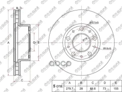���� ��������� /�������� /TI-GUAR ��� Peugeot Boxer III 2006-, Citroen Jumper III 2006, FIAT Ducato 2006-; 280/28��; TG-4249K2 4249K2 00004249K2 42499...