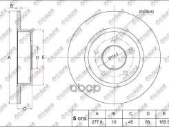 ���� ��������� /������ /TI-GUAR ��� Nissan Primera P12E 2003-, Almera TINO 2003-; 278/10��; TG-43206-4U103; (986479067 BN1101 8946120) RN1186 432064U1...