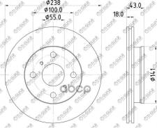 ���� ��������� /�������� /TI-GUAR ��� Toyota Starlet Tercel Corsa 1992-1996; 238/18��; TG-43512-16070 RN1097V 561672B 4351210150 Ti-Guar ���. TG-43512...