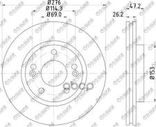 ���� ��������� /�������� /TI-GUAR ��� Hyundai Santa FE 2001-2006, Trajet 2000-2008, Galloper 1991-1998; 276/26��; TG-51712-26000 RN1178 92131000 51712...