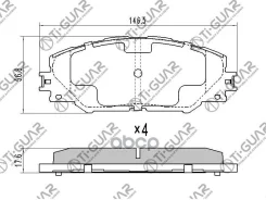 ��������� ������� /�������� 4�� /������������ /TI-GUAR ��� Toyota RAV4 2005-2019, Prius ZVW40, Vanguard 2005-2013, Auris 2010-2018, Mark X GGA10 ANA10...