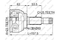 ���� �������� /TI-GUAR ��� Nissan Tiida SC11X HR16DE 2007-2010 /23*49*25; TG-7485; 0210C11 39100EE32B 39101EL10B NI085 23*49*25 / Nissan Tiida Sedan E...