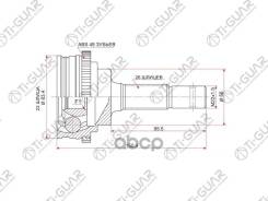 ���� �������� /TI-GUAR ��� Toyota Corolla Sprinter AE10#, CE10#, EE10#, Tercel Cynos EL5#, Caldina Carina 1992-2002 A#, E# /ABS /23*56*26; TG-9510Z48...