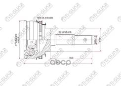 ���� �������� /TI-GUAR ��� Toyota Corona EXIV ST20#, Celica ED 3SFE 1989-1993 /ABS /27*56*26; TG-9512Z48; TO012A48 0110012A48 4341020240 4341020241 Ti...