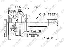 ���� �������� /TI-GUAR ��� Toyota Platz, Probox, Funcargo, VITZ #NZ 1999- /ABS /23*58*24; TG-9535Z48; 0110035A48 329120A 4346059045 JCT0054A TO035A48...