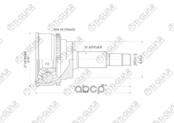 ���� �������� /TI-GUAR ��� Toyota Harrier /MCU10W, 1MZFE, 2WD /1999-2000, Toyota Camry /MCV20, SXV20 /� ABS /27*63*30; TG-9566Z48; 329105A 4342048020...
