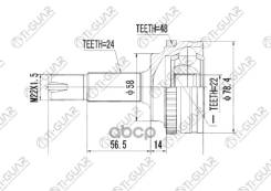 ���� �������� /TI-GUAR ��� Toyota Fun Cargo 1999-2000 NCP20 /ABS /22*58*24; TG-9568Z48; (TO-068 TO-E068 TO068A48) 4341052120 NS12052H 22*58*24 / TY FU...
