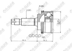 ���� �������� /TI-GUAR ��� Toyota VITZ Yaris 1999-2005, ECHO CP10 1999-2003 /� ABS /28*56*24; TG-9590Z48; 434100D020 490519 CO7535 GA20501 TO090A48 28...