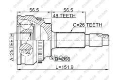 ���� �������� /TI-GUAR ��� Toyota Corolla, AXIO, Fielder ZRE142 ZRE144 1.8L 2ZRFE 2Zrfae 2006-2012 /ABS /25*58*26; TG-9594Z48; 0110ZRE144A48 434101279...