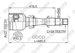 ���� ���������� /������ /TI-GUAR ��� Toyota Camry 2001-2006 ACV3# MCV3# /27*40*24; TG-CVJ0020; (0111-MCV30RH �����) 4303033041 4303033040 Ti-Guar ���....