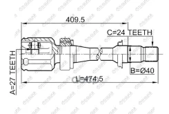 ���� ���������� /������ /TI-GUAR ��� Toyota Camry ACV3# MCV3# 2001-2006 /27*40*24; TG-CVJ0089 0111ACV30RH 4303033050 JC21059R 27*40*24 / IN RH / Toyot...