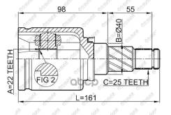 ���� ���������� /TI-GUAR ��� Nissan Tiida C11X HR16, SC11X HR16DE 2007-2010 /22*40*25; TG-IN7401; 39720ET028 0211C11X NI251 22*40*25 / Inner RH=LH / A...