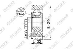 ���� ���������� /TI-GUAR ��� Skoda Octavia 2004-2012, Volkswagen GOLF 2003-2008 /33*94; TG-IN9802; 2311-GV 1K0498201B JC33024 33*94 / Inner RH=LH / MT...
