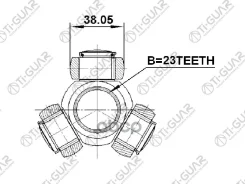 ������� /TI-GUAR ��� Toyota Carina E 1992-1997 AT19# ST191 CT190; 23x38.05; TG-TR23/38.05; (0116SXM10 ) 4303005010 TGTR233805 0116sxm10/4303005010/430...