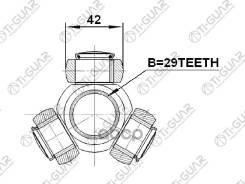 ������� /TI-GUAR ��� Jumper Ducato 244/250/290 Boxer 2002-2014 2.2-2.3D; D=29x42; TG-TR29/42; TGTR2942 1608505480 2516BOX3 R16 29x42 Jumper Ducato 244...