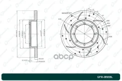 ���� ��������� ��������������� ������������� G-brake GFR-01933L ����� 432067943R, �8660003521, �4421180, �93168942, �4320600Q0C G-Brake ���. GFR-01933...