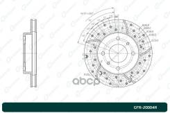 ���� ��������� ��������������� ������������� G-brake GFR-20004R ������ 402064Z810, �402064Z002, �4020695F0A, �40206PA200, �402064M403, �402064M400, �4...