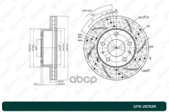 ���� ��������� ��������������� ������������� G-brake GFR-20732R ������ 51957510, �71773409, �1607872380, �6001073176, �1612435480, �51740249, �424937...