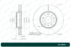 ���� ��������� G-brake GR-20045 2724032, �2724037, �31400739, �31471830, �31262706 G-Brake ���. GR-20045 GR20045 ����