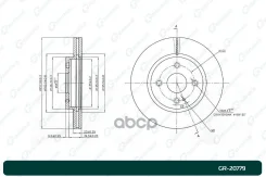 ���� ��������� ������������� G-brake GR-20779 DG8033251A, �DF7133251A, �DN2033251, �DF7133251 G-Brake ���. GR-20779 GR20779 ����